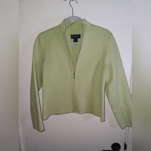 Charter Club Wool Blend Full-Zip Jacket Petite Small